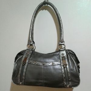 🌺 DeRossi Metallic Studded Satchel/Bag/Purse